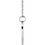 Thumbnail: Side view of sterling silver birth flower pendant showing disc thickness.