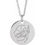 Thumbnail: Sterling silver necklace with engraved aster birth flower pendant.
