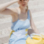 Thumbnail: Liverpool Street Riem gele zijde en blauwe katoen by Eva Schalckens