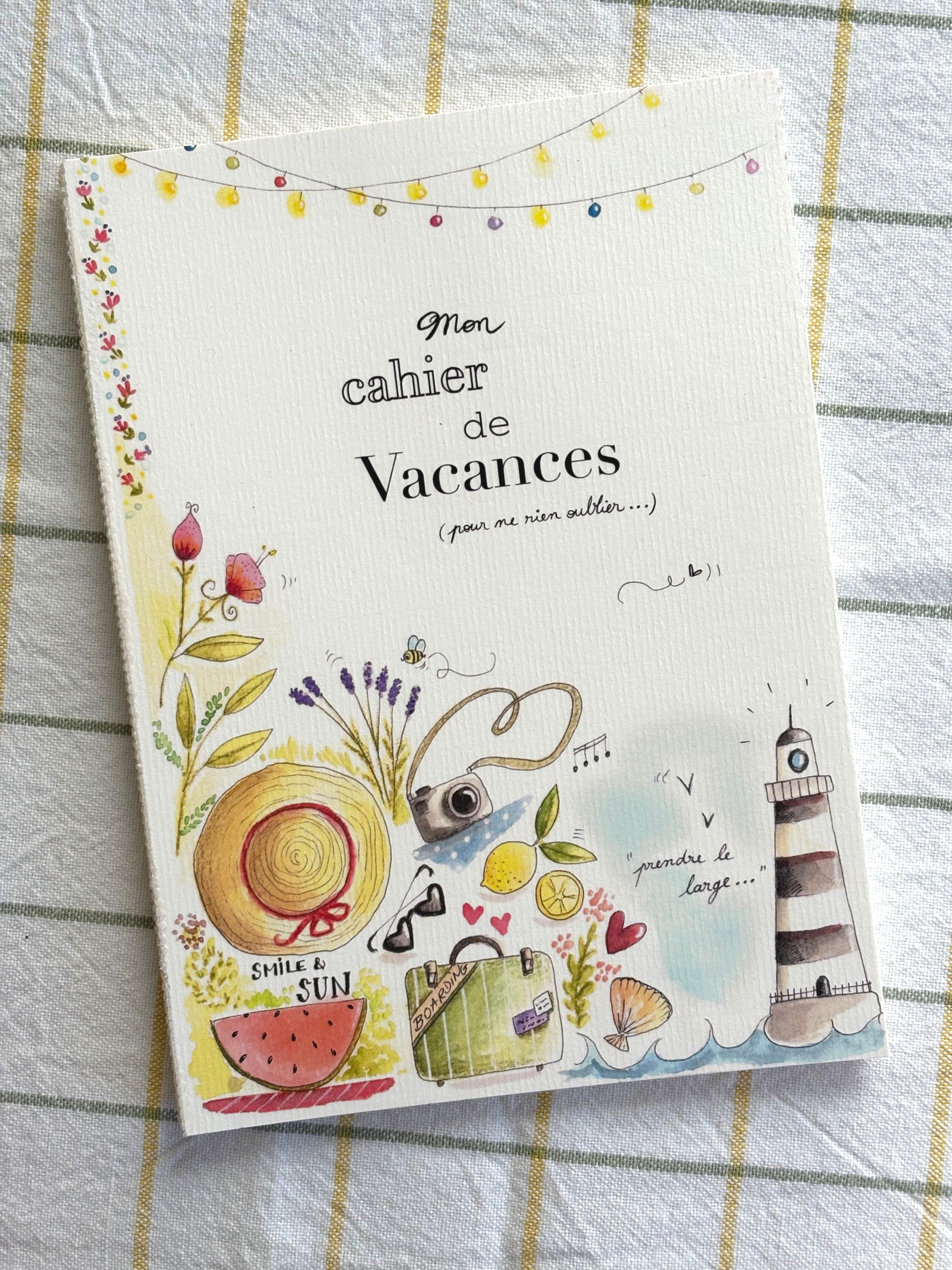 Cahier de vacances journaling