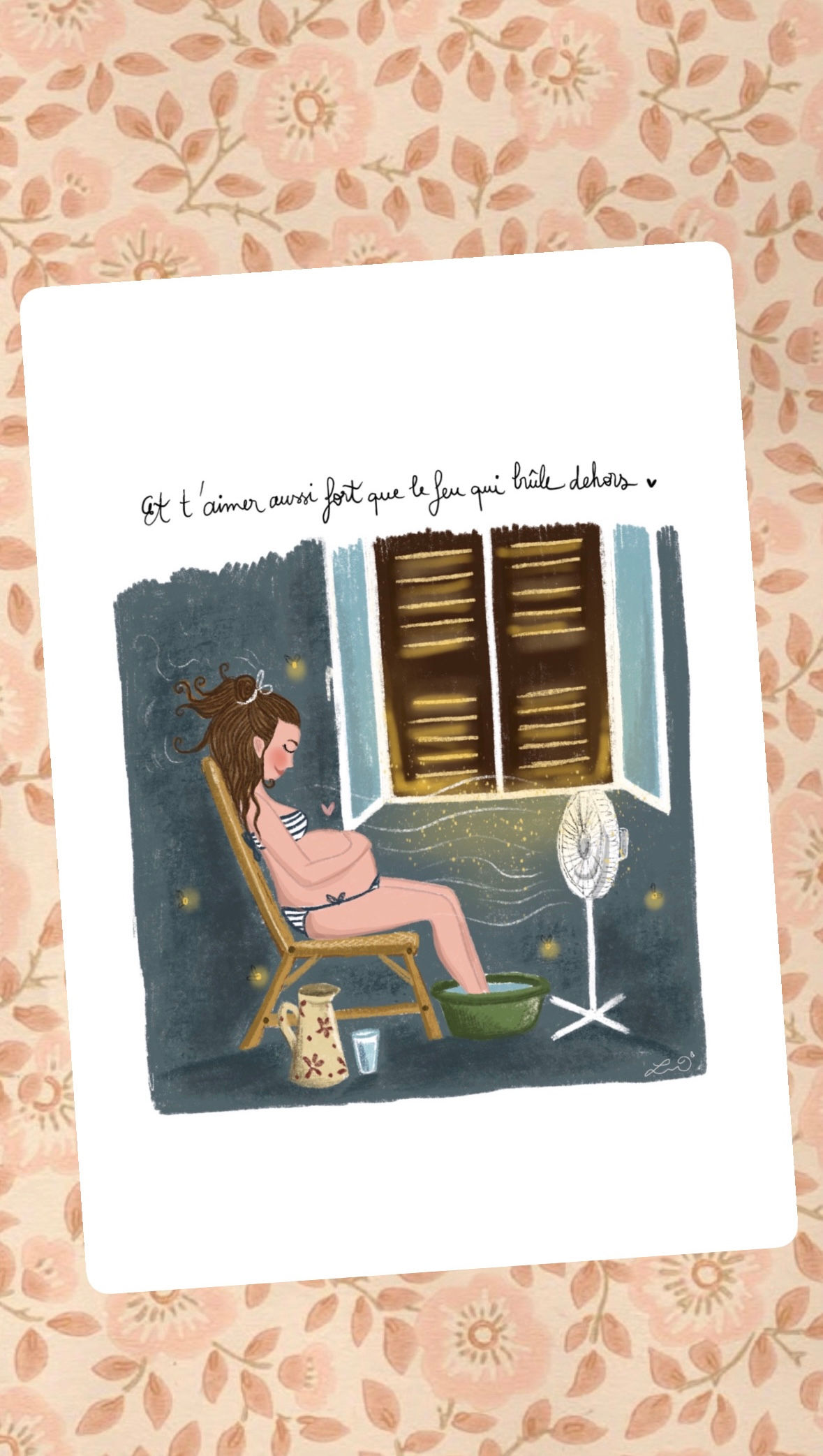 Affiche le feu qui brûle dans mon cœur 