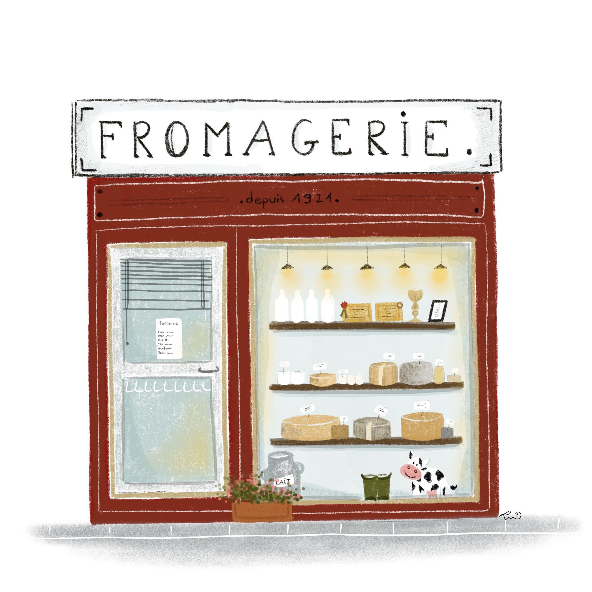 Carte fromagerie 