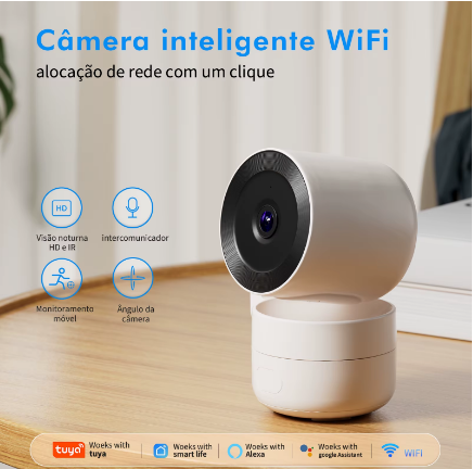 Mini Câmera de Segurança Inteligente WiFi — Vigilância Invisível e Sem Fio