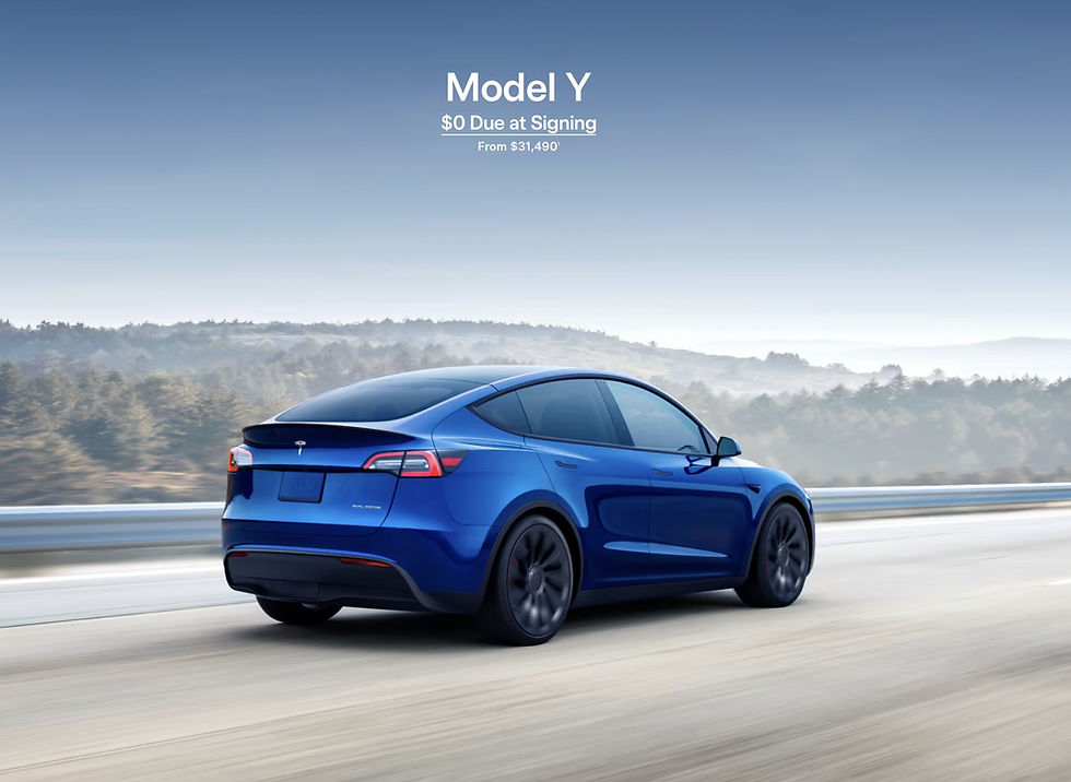 $0 Down & 1.99% APR Financing for Model 3 and Model Y