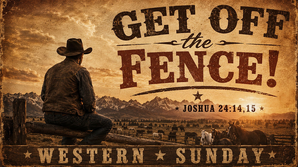 Get Off the Fence! - Pastor Stacey Shiflett