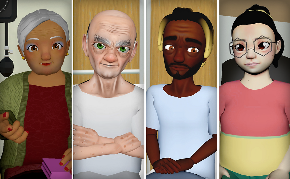 May be an animated graphic of game characters.