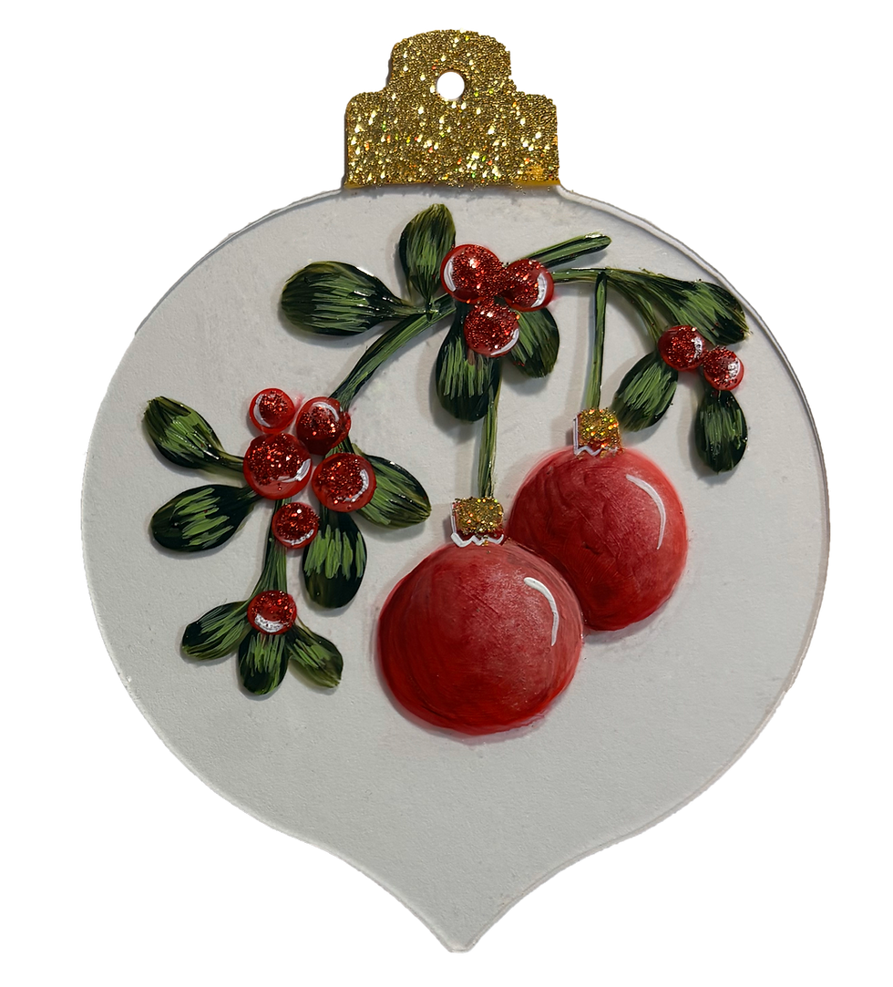 Thumbnail: Holiday Ornaments-Poinsettia & Mistletoe E-Packet