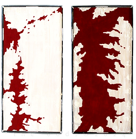 Peinture, larmes, cellules, colonisation, maladeie