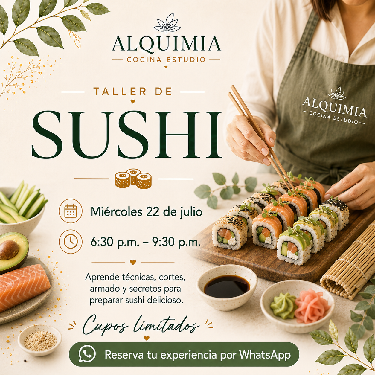 Sushi – Fundamentos, Técnica y Sabor