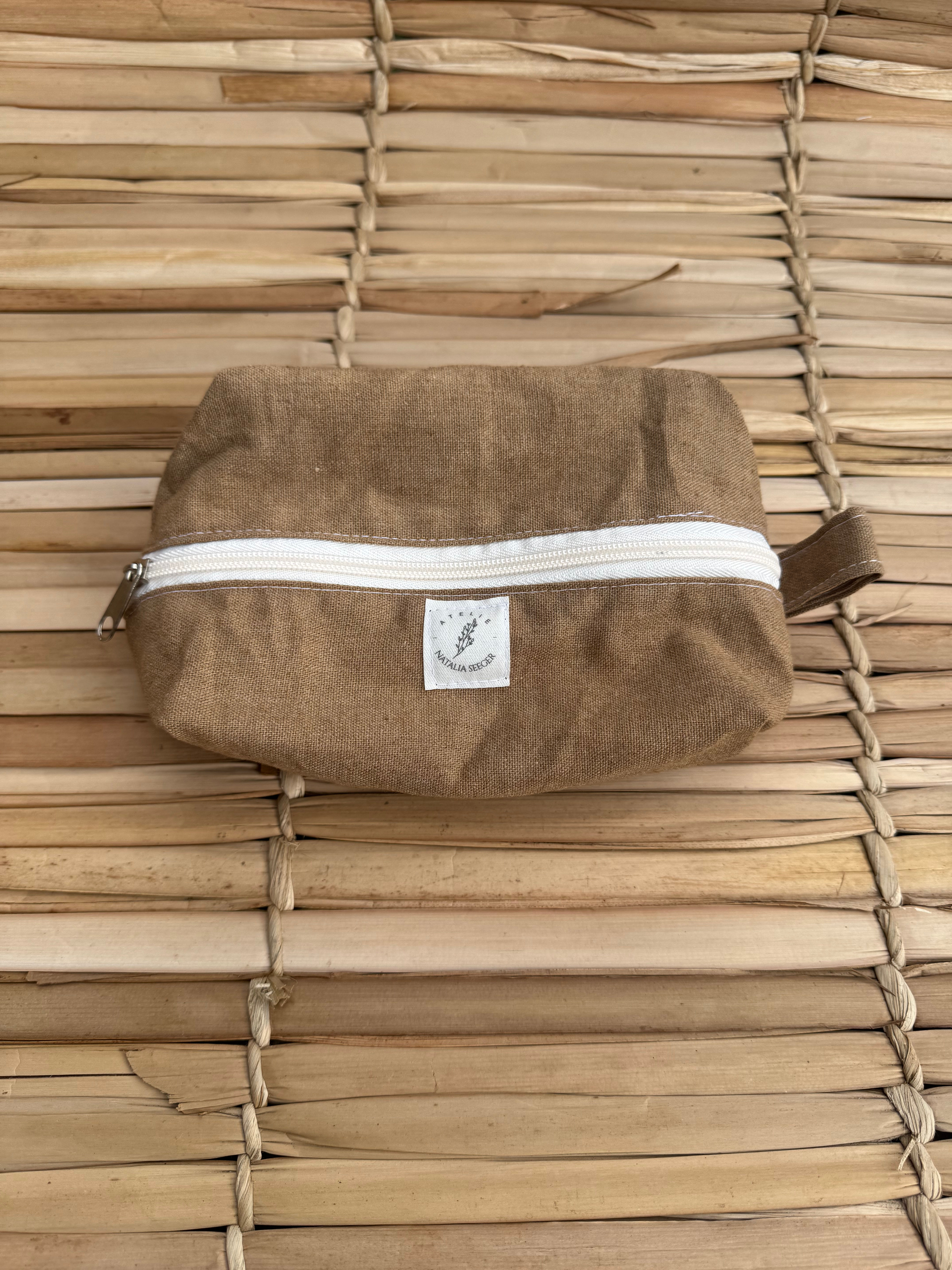 Bolsa de cogumelos com forro cru