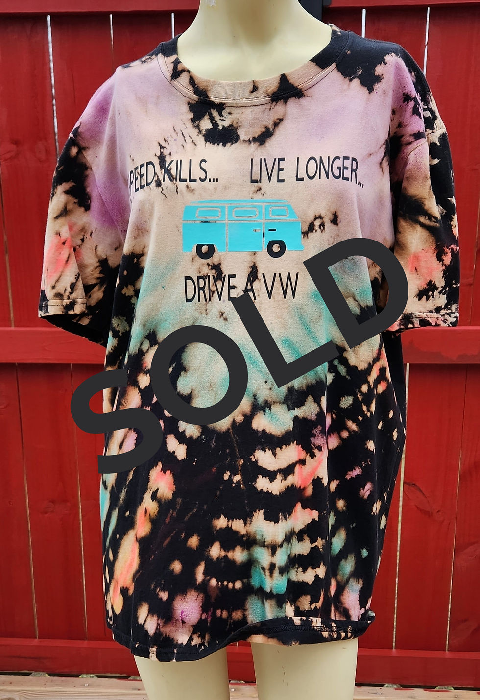 Reverse Tye Dye VW shirt