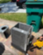 AC Pros technician performing a Rotobrush duct cleaning and whole-home indoor air quality service, removing dust and debris, sanitizing the HVAC system, improving airflow, and creating cleaner, healthier indoor air for a Southwest Florida home.