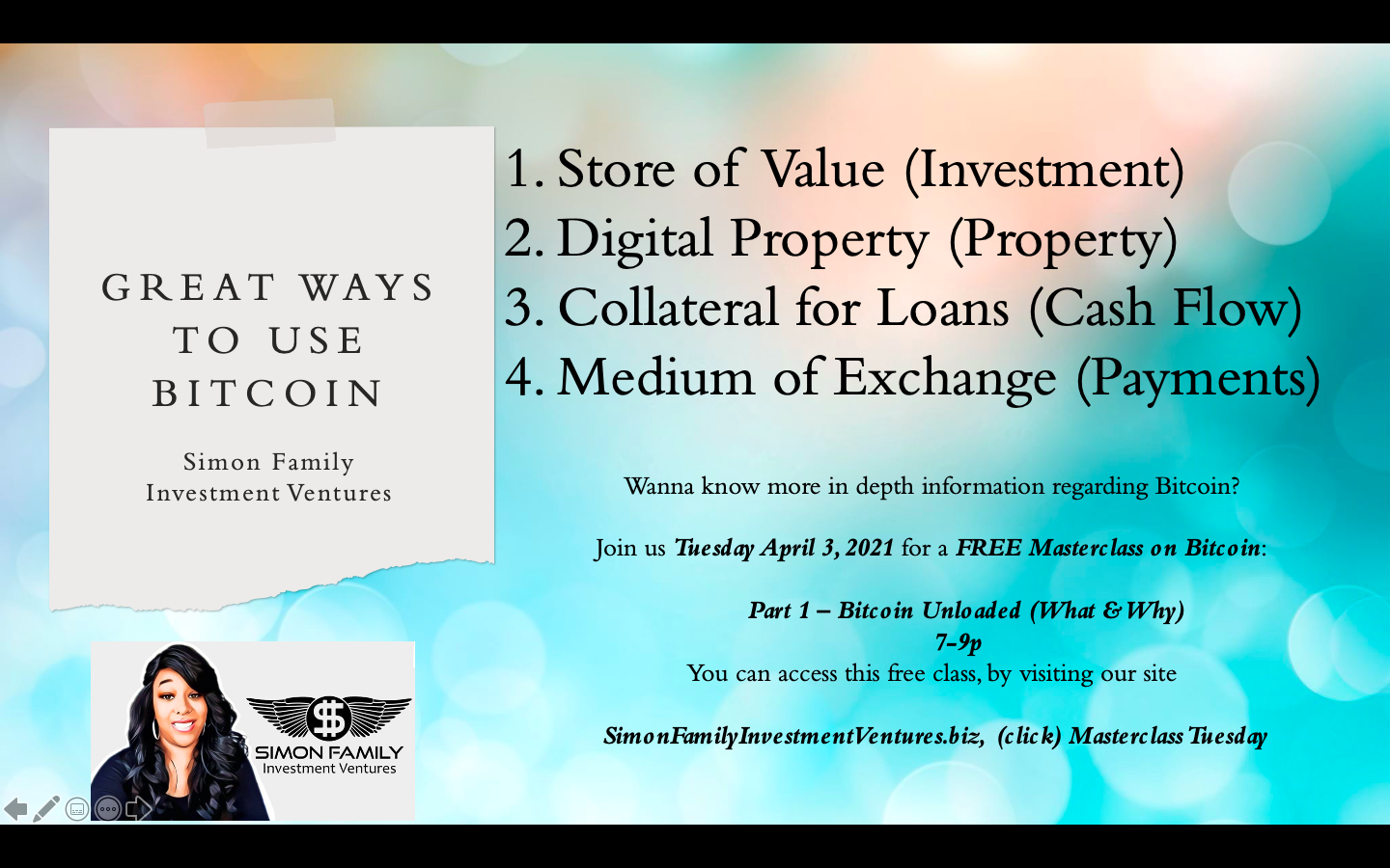 What is Bitcoin Masterclass Part 1 content media