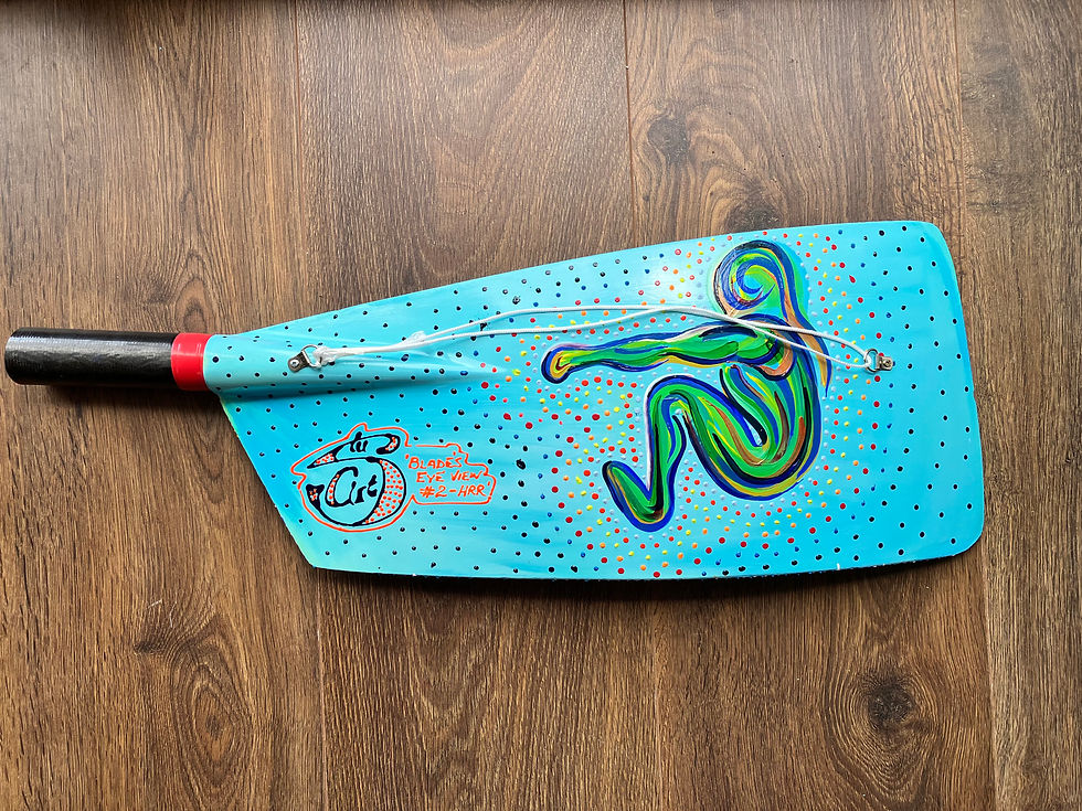 Thumbnail: ‘Blades eye view’ acrylics on chopper blade