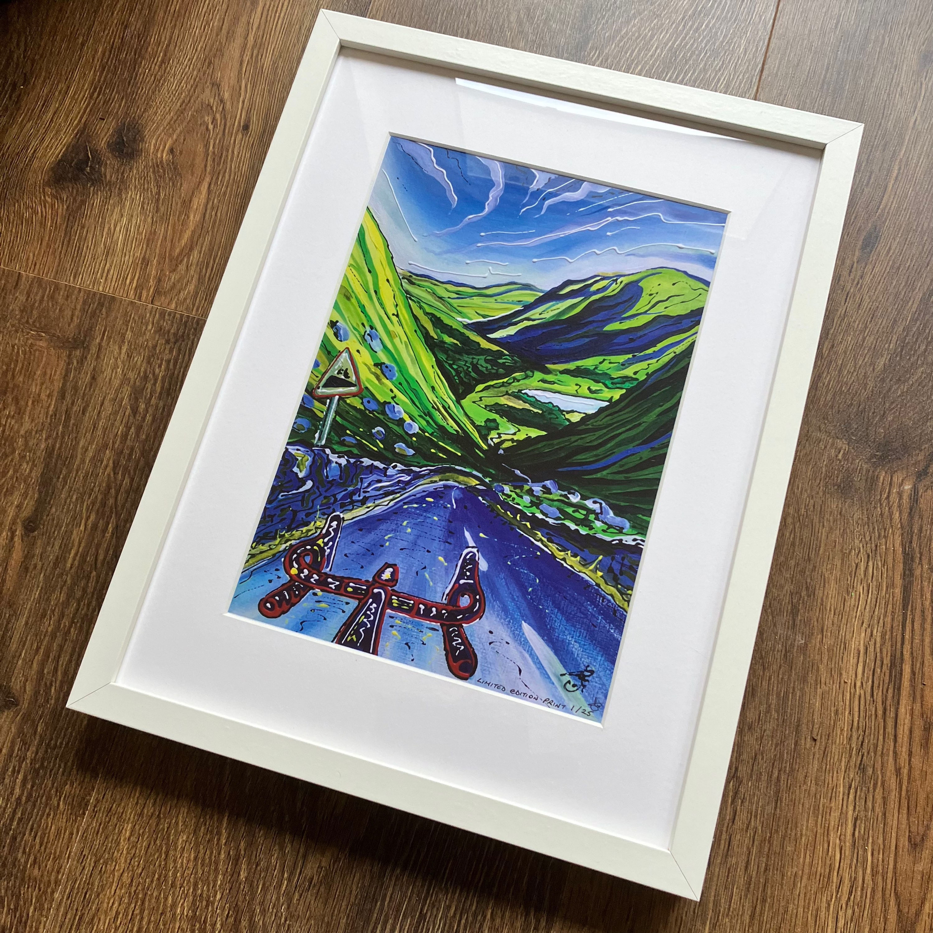 ‘Kirkstone Pass Descent’ 32 x 42cm framed Limited Edition Print