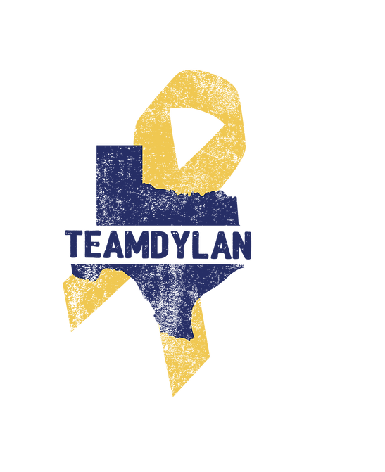 team dylan logo appendix cancer ribbon