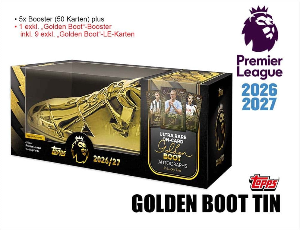 Topps Premier League 2026/27  - Golden Boot Tin