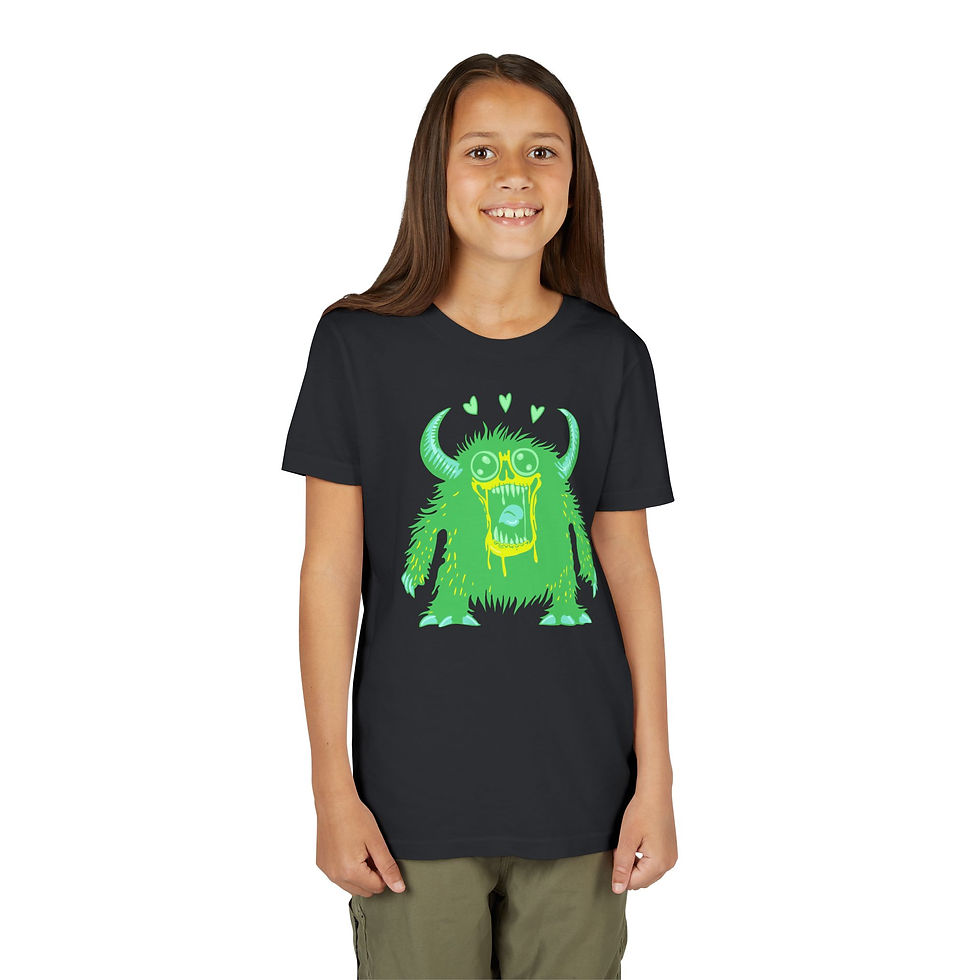 Thumbnail: Youth Monstres-Valentin-Premium Bella+Canvas Tee