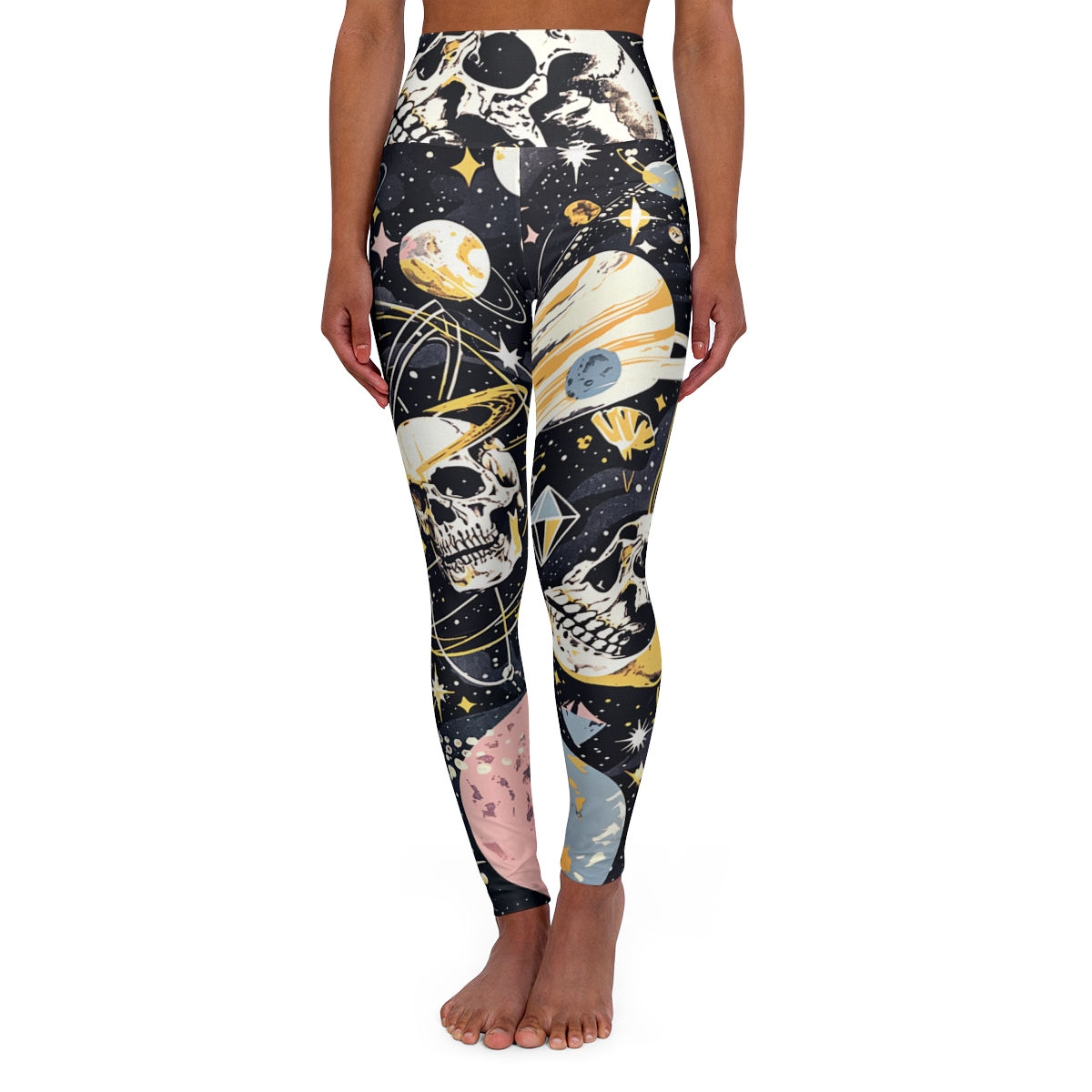Death From Above Print High Waisted Leggings