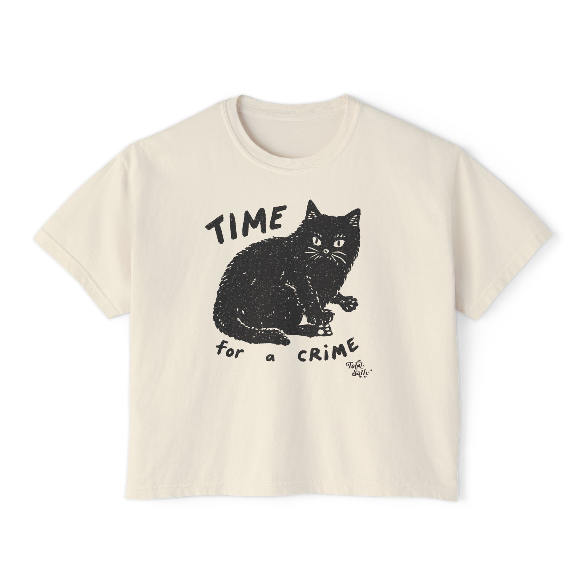 Crime Cat-Boxy Tee-Comfort Colors-cc3023cl