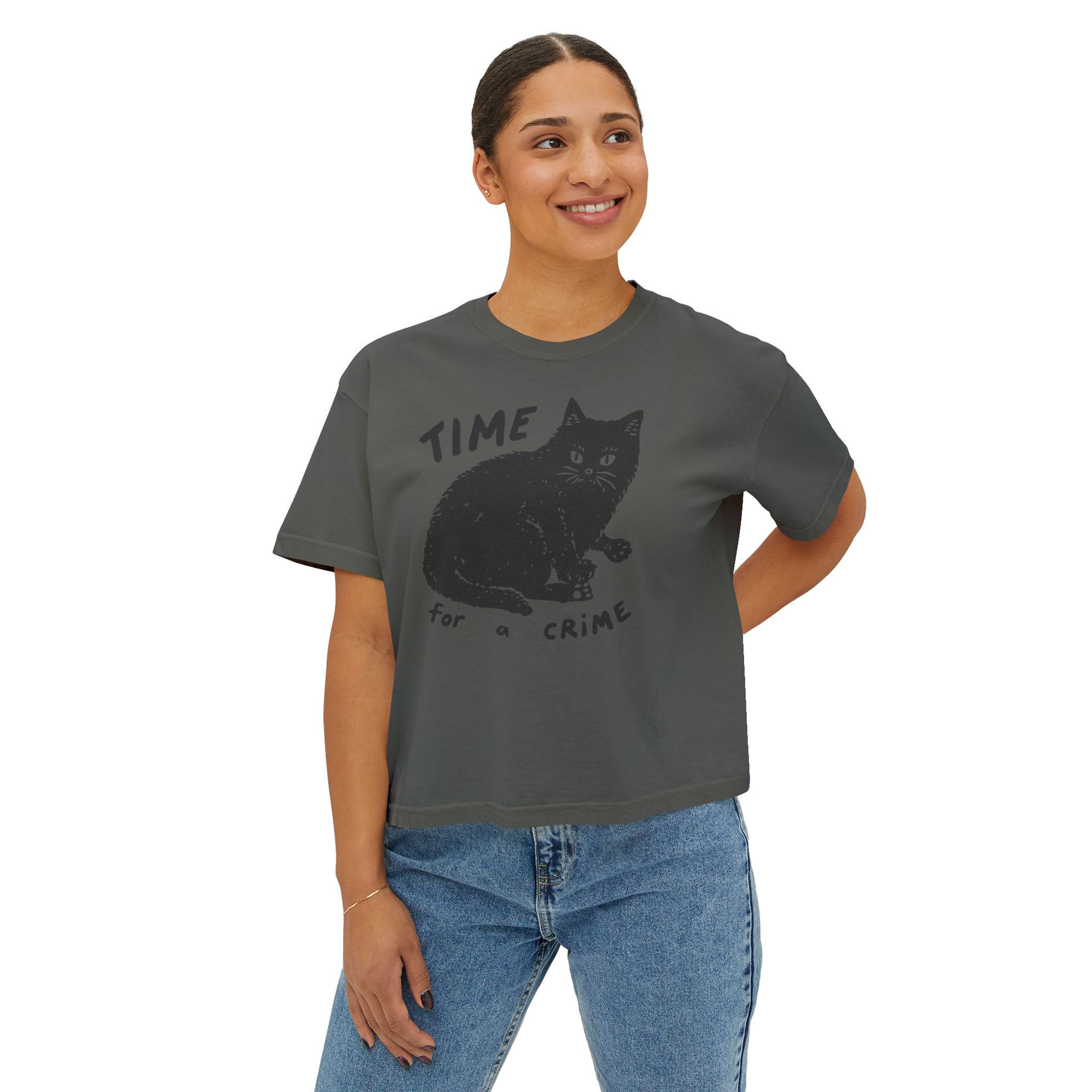 Crime Cat Boxy Premium Tee