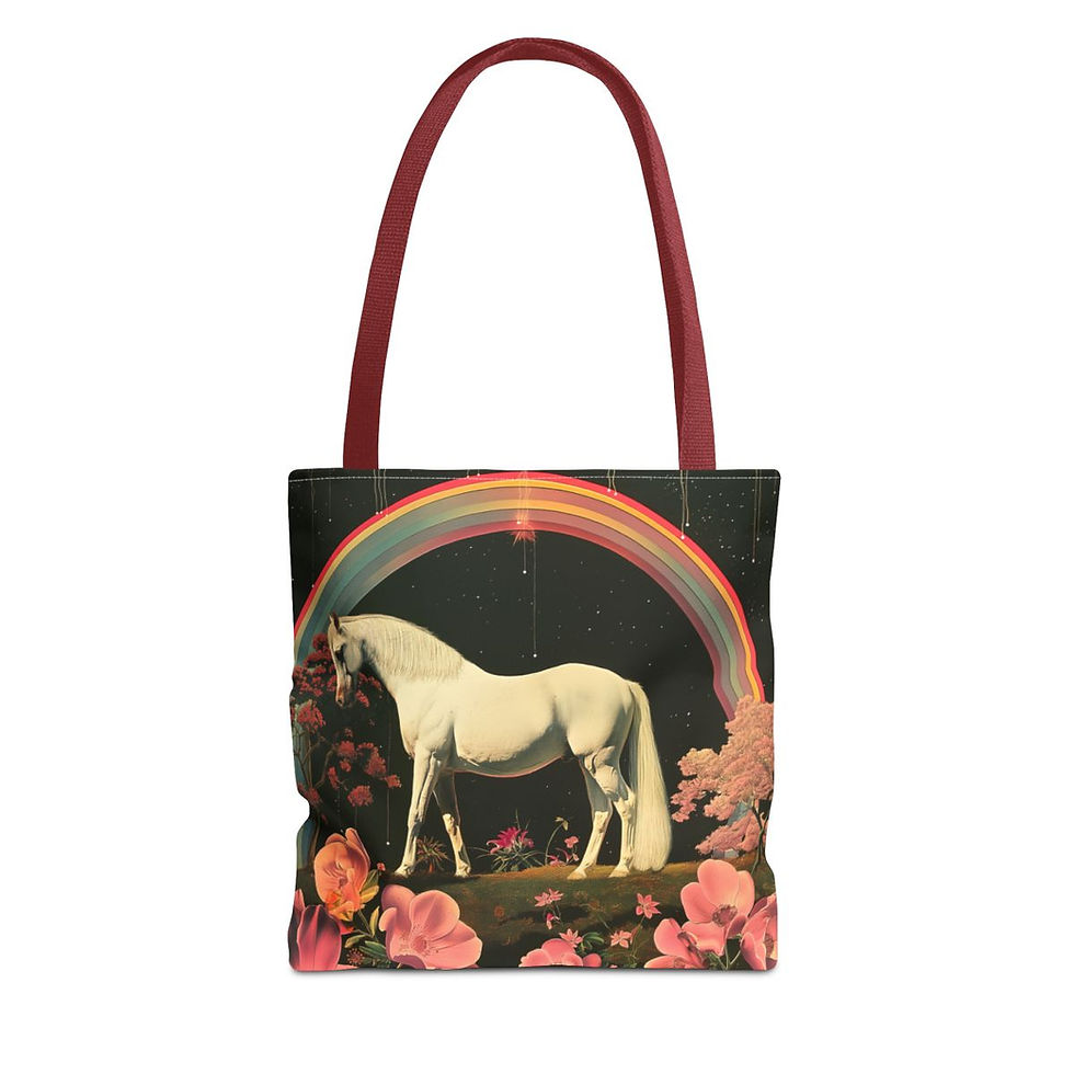 White Horse Tote Bag