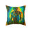 Thumbnail: Neon Zombie Faux Suede Square Pillow