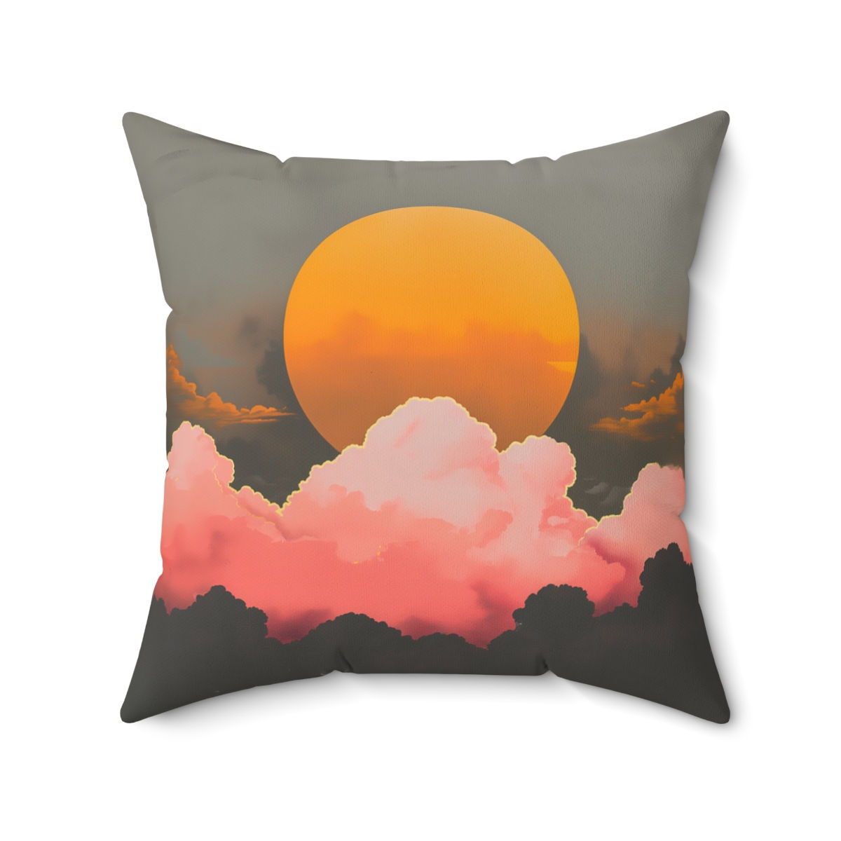 Los Angeles Faux Suede Square Pillow
