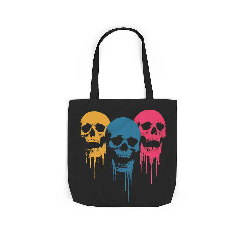 Thumbnail: Old Souls Skulls Tote Bag