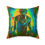 Thumbnail: Neon Zombie Faux Suede Square Pillow