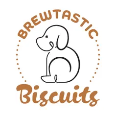 Logo for "Brewtastic Buscuits" dog treat company