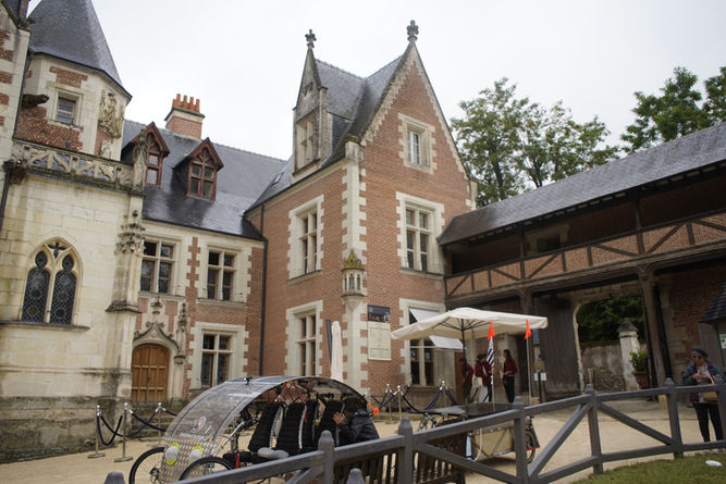 Etape au Clos Lucé à Amboise, le 28 juillet