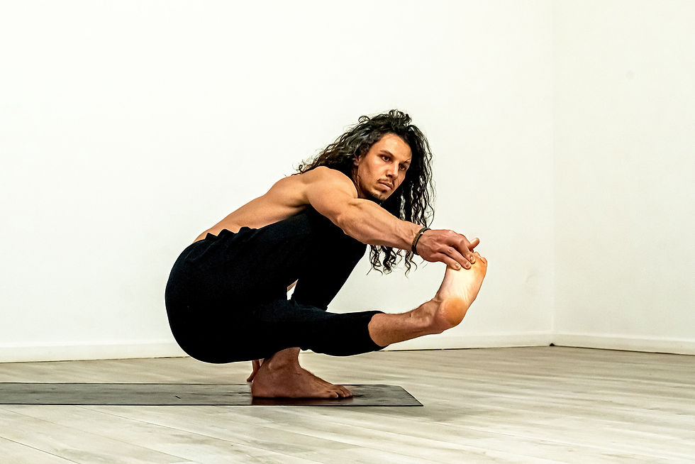 Eonyoga doing movement on the mat for online yoga library