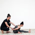 EonYoga teacher and trainee on an advanced yoga teacher training