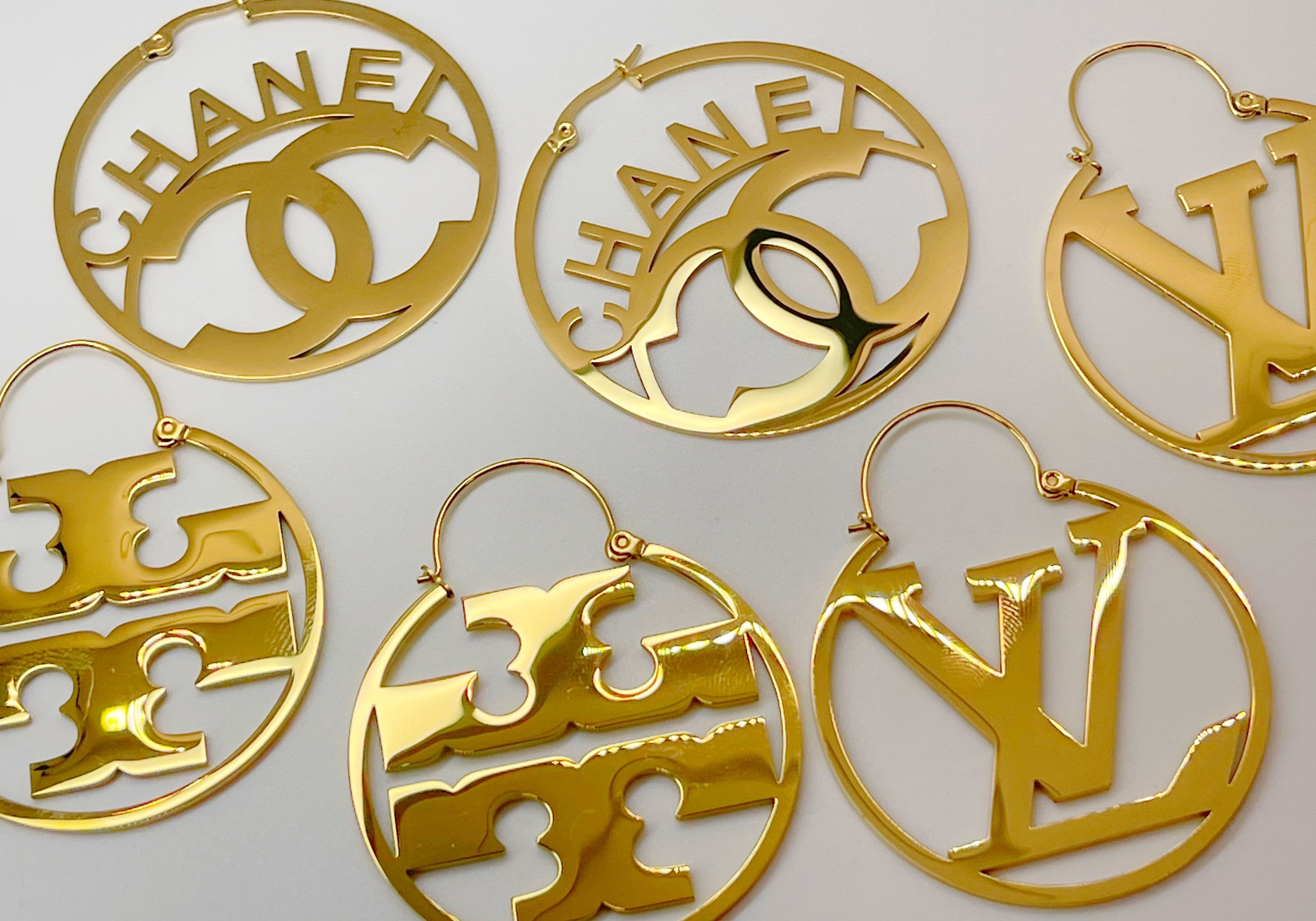 Plated Tory Burch Hoops 