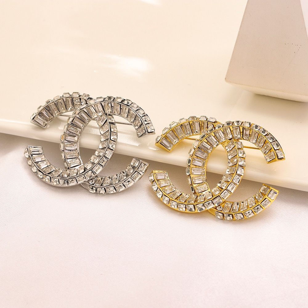 Rectangle Diamond Chanel Brooch