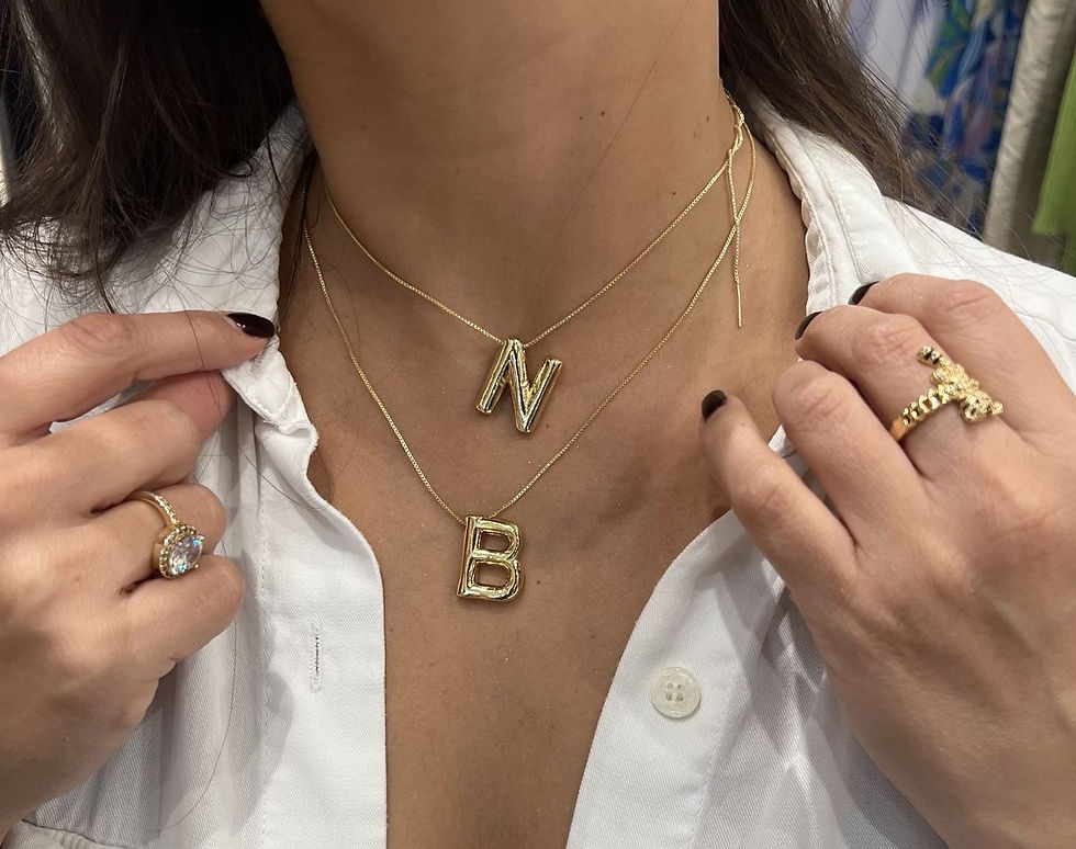 Miniatura: Lettered Pendant Chain