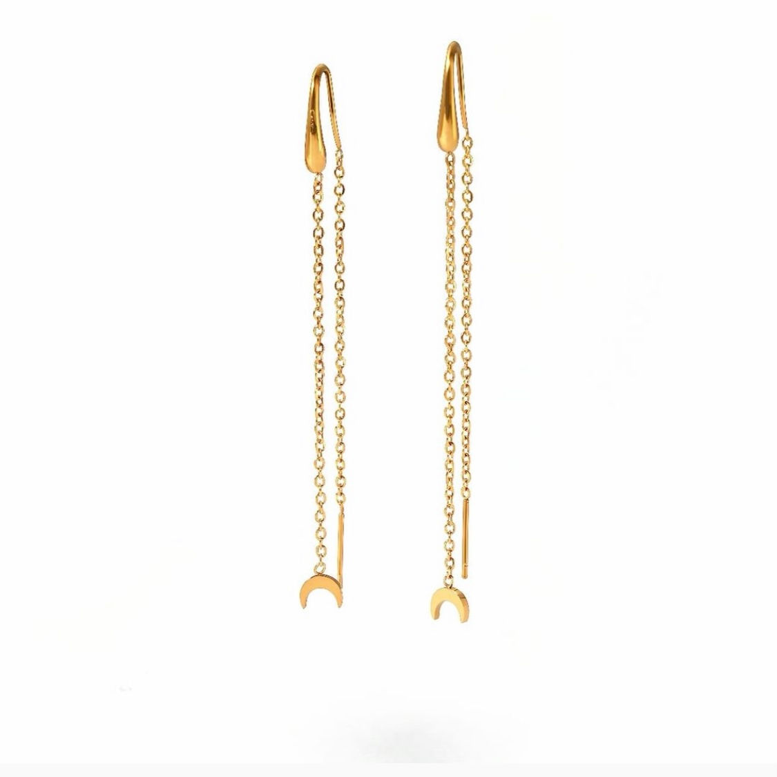 Plated Moon or Star Hanging Earring
