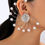 Thumbnail: Lion Spiral Pearl Statement Earring