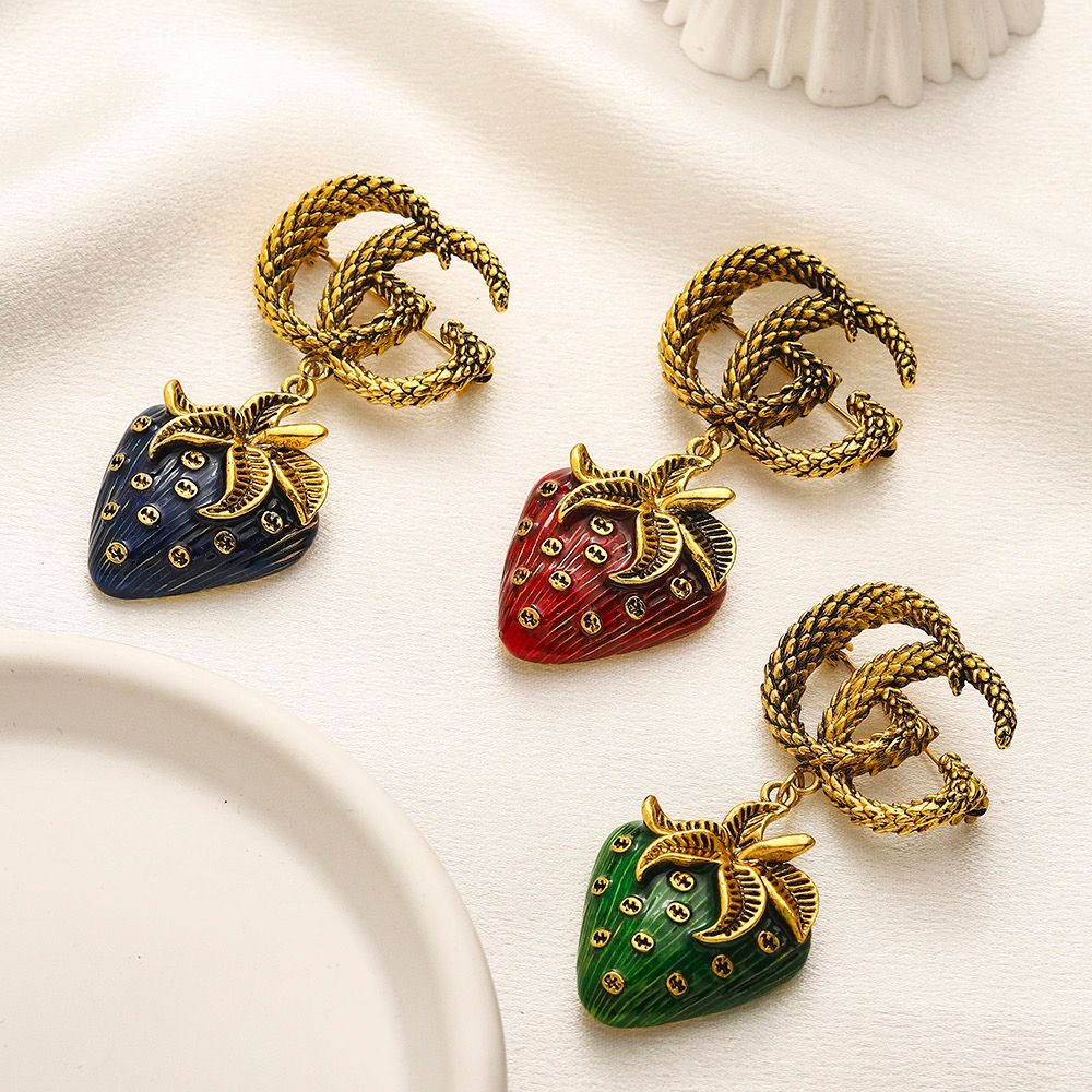 Strawberry Gucci Brooch