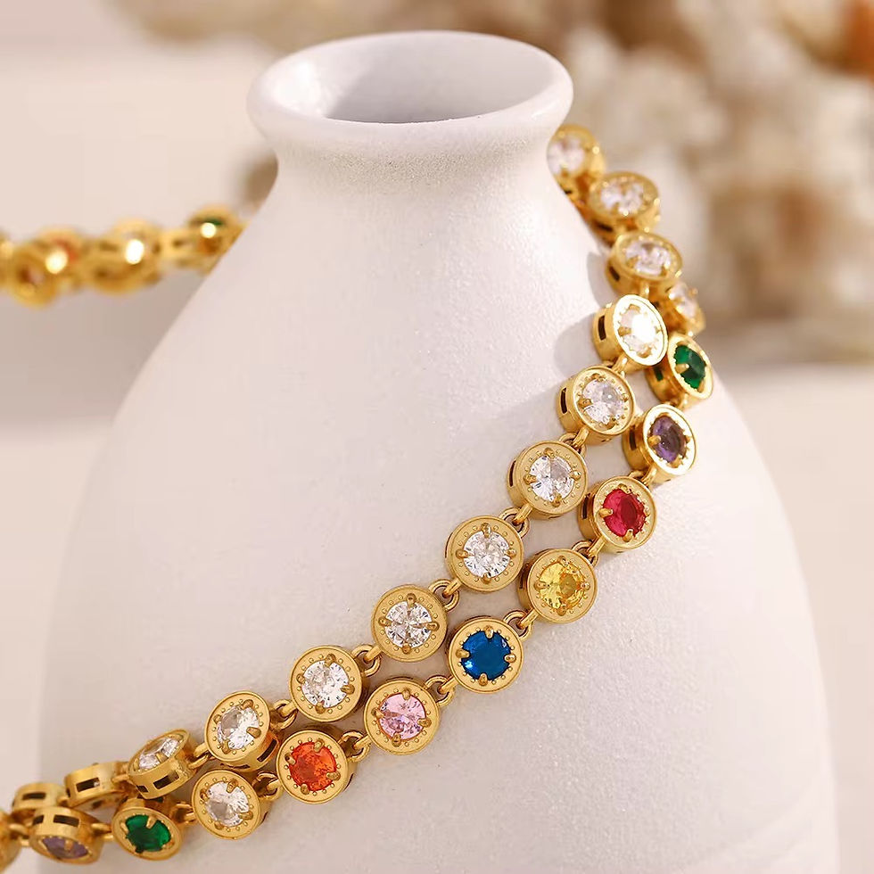 Thumbnail: Multicolor Tennis Necklace
