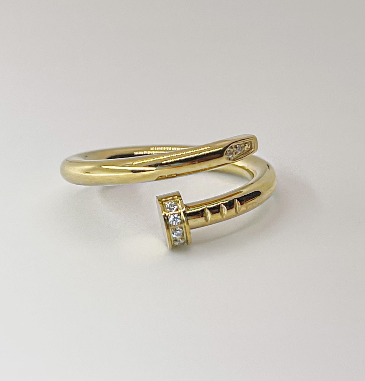 Cartier Gold  Plated Nail Ring