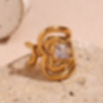 Thumbnail: Solid Abstract Diamond Ring