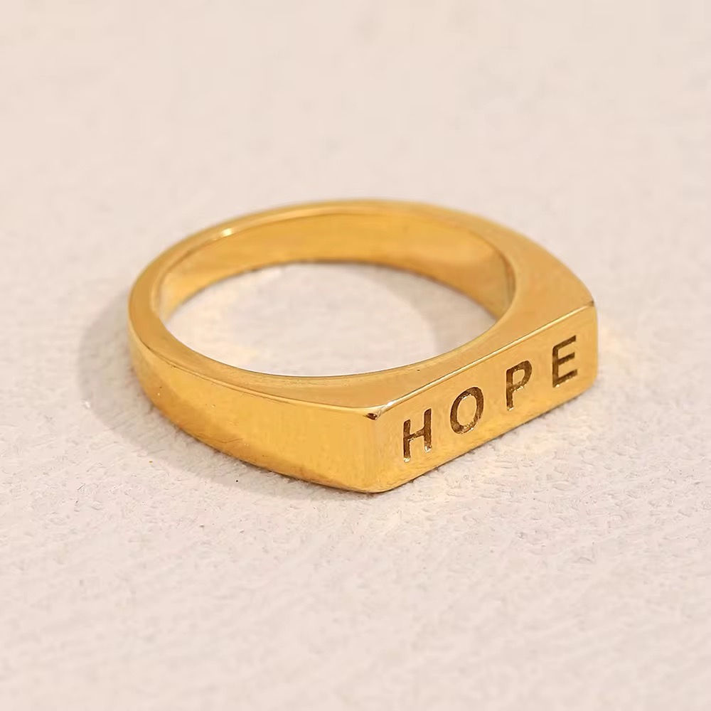 Engraved Hope Ring