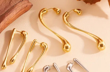Thumbnail: Water DropEar Jacket Earrings