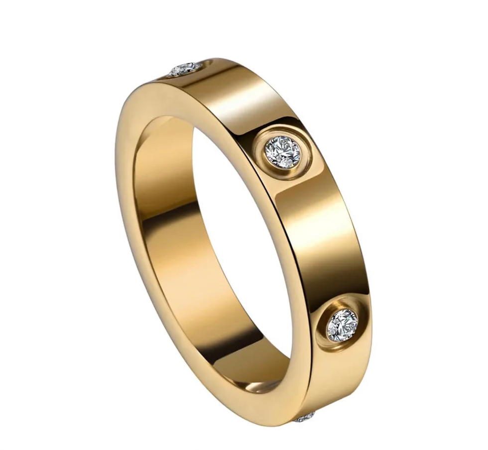 Thumbnail: Plated Cartier Solid Diamond Rings