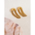 Thumbnail: Long Gold Tassel Earrings
