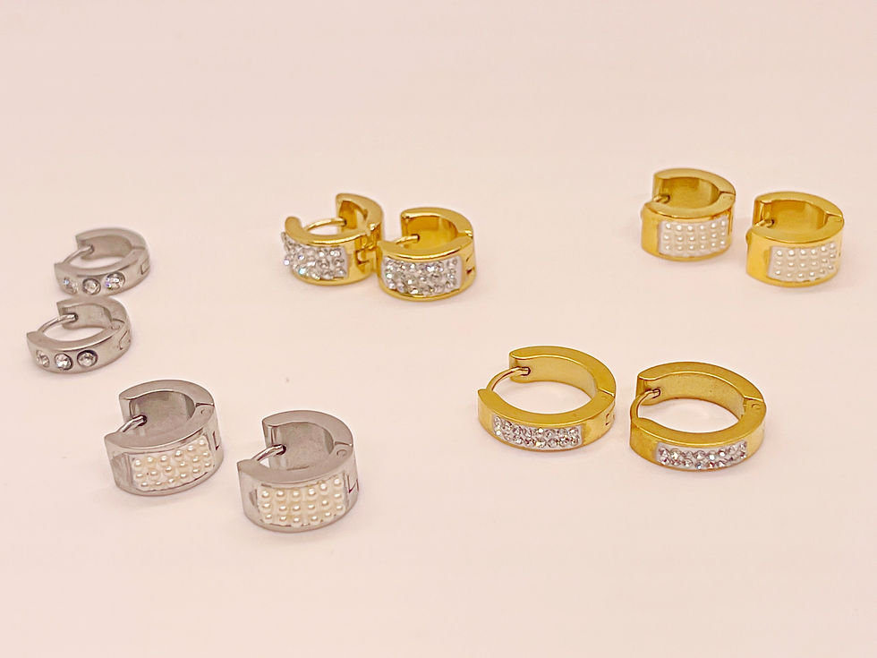 Thumbnail: Unisex Stainless Steel Earrings 