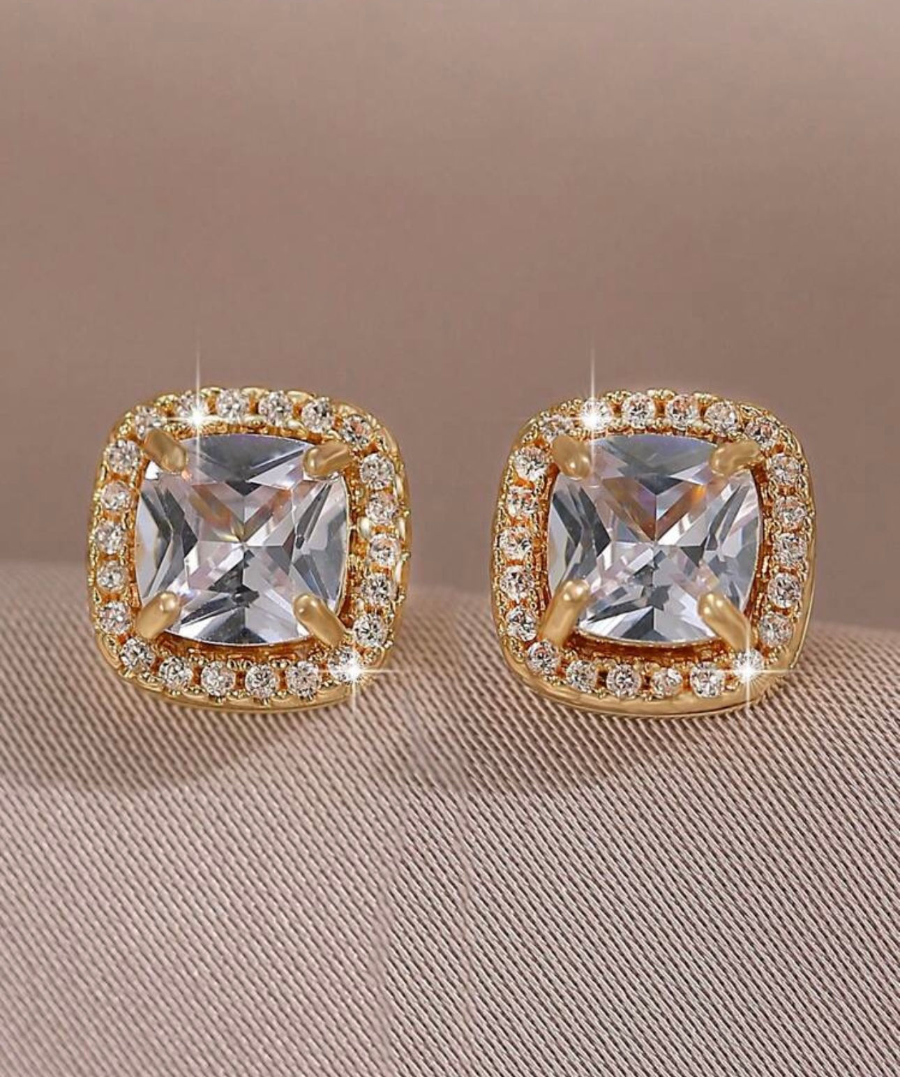 Double Diamond Studs