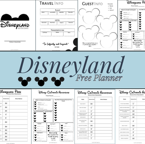 Free Disneyland Planner download